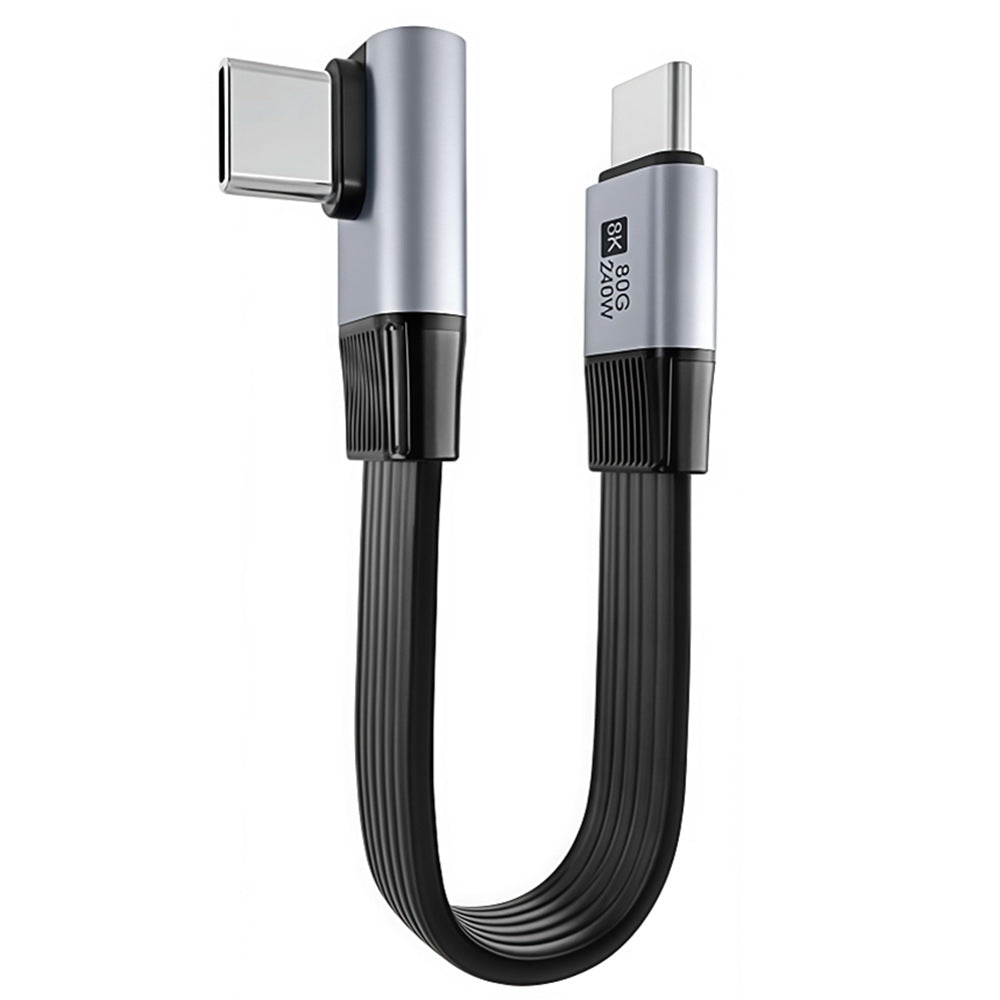 USB-C USB4 angled extension cable 240W