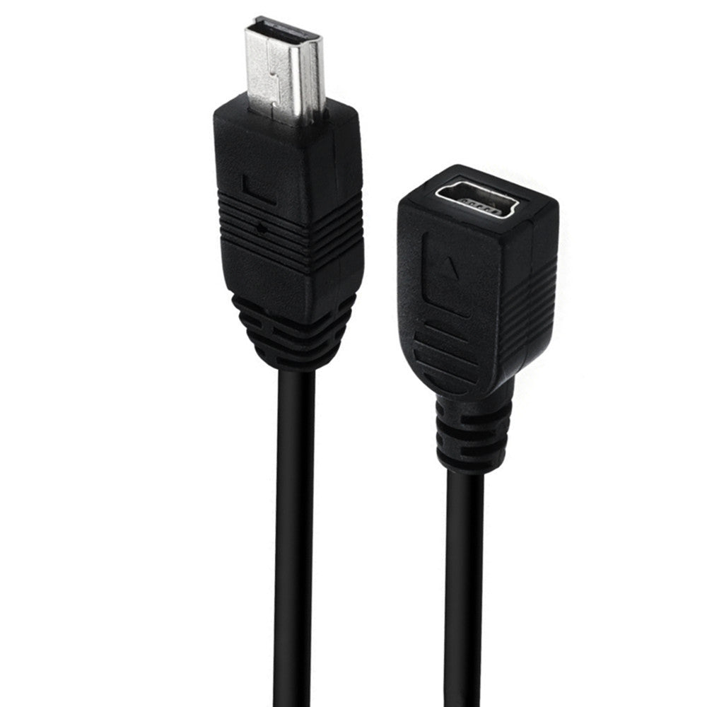 Coiled Mini 5 pin USB extension cable for GPS and cameras