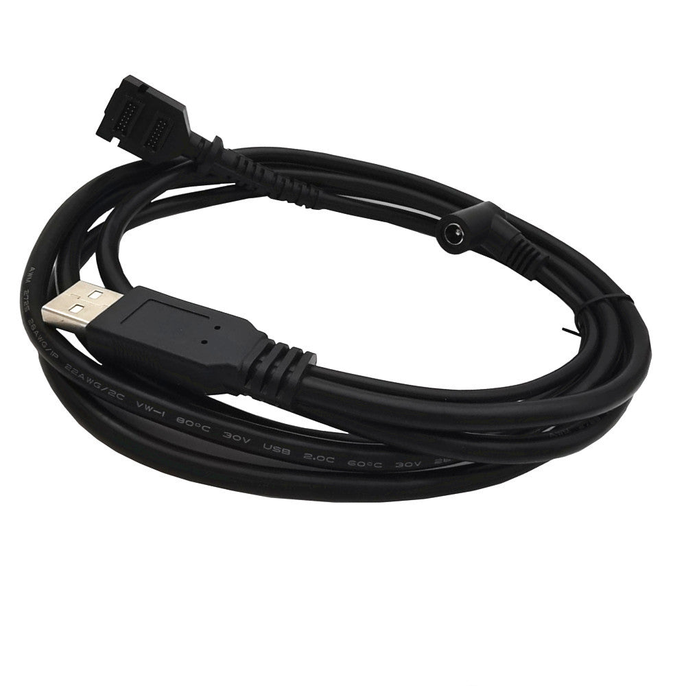 USB scanner cable dual 14-pin IDC with DC5521 female power supply for Verifone VX820 and VX805