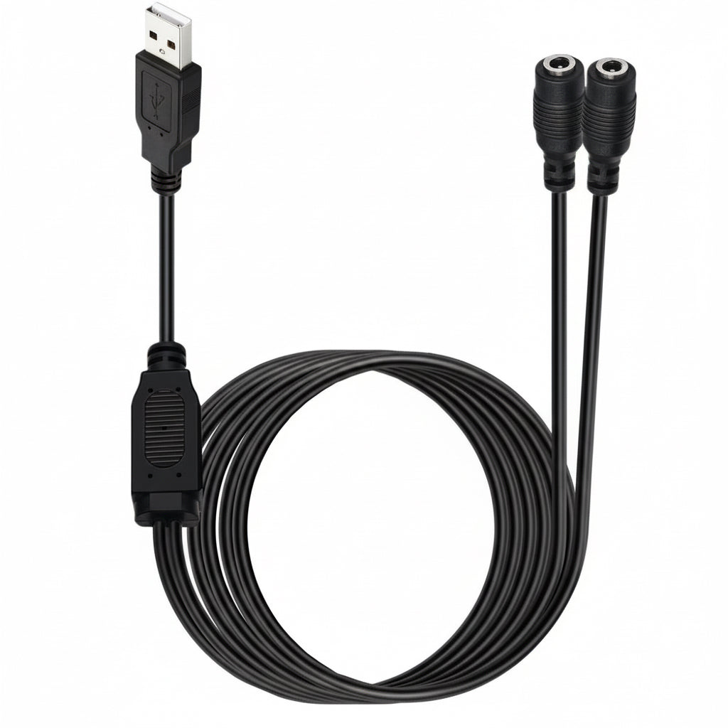 USB to DC 3.5x1.35mm female power cable