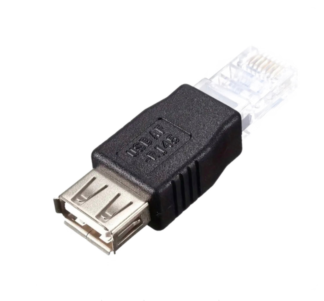 USB 2.0 female to RJ45 Ethernet network adapter converter for routers, modems, and cameras
