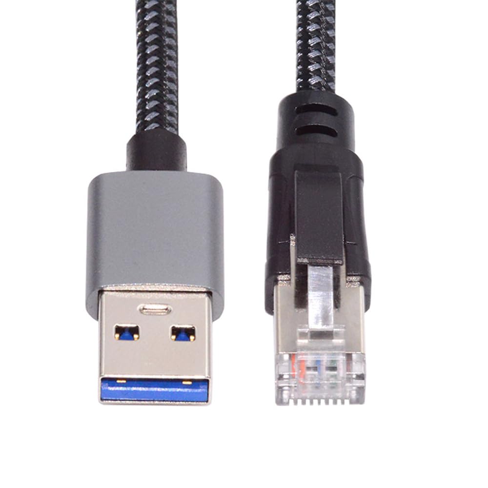 USB 3.0 Type A Male to RJ45 Male 1000Mbps Gigabit Lan Network Cable