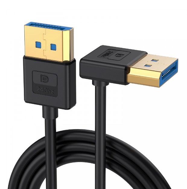 8K DisplayPort 1.4 up angle video cable