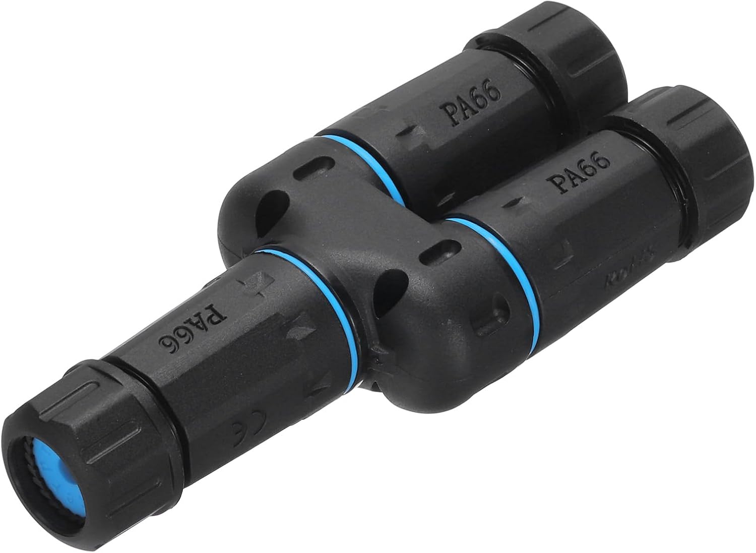 Waterproof RJ45 coupler female to female 1 in 2 out IP68 outdoor Ethernet LAN splitter