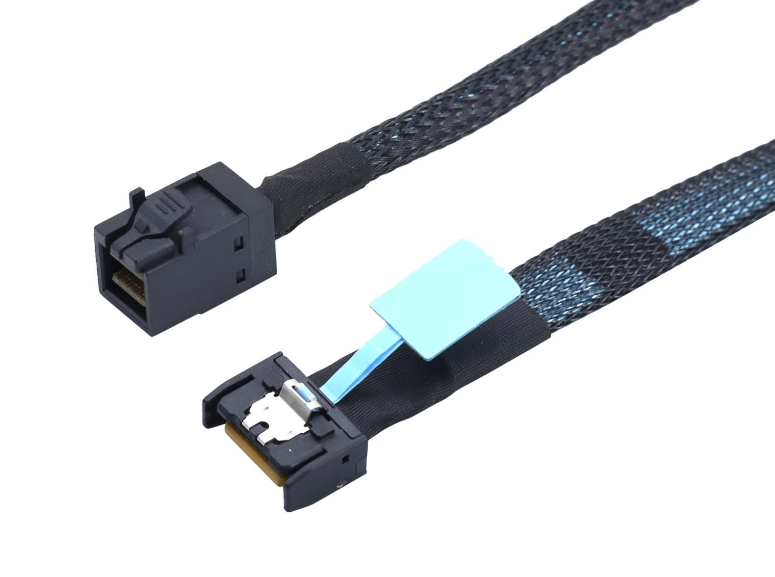 PCIE Slimline SFF-8654 MCIO 4i 4X 38-Pin to SAS HD SFF-8643 Cable | Support PCIe Gen5 Server