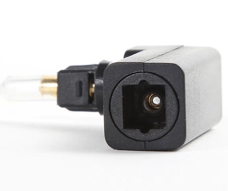 Toslink Male to Female Conversion Head Optical Fiber Audio Adapter