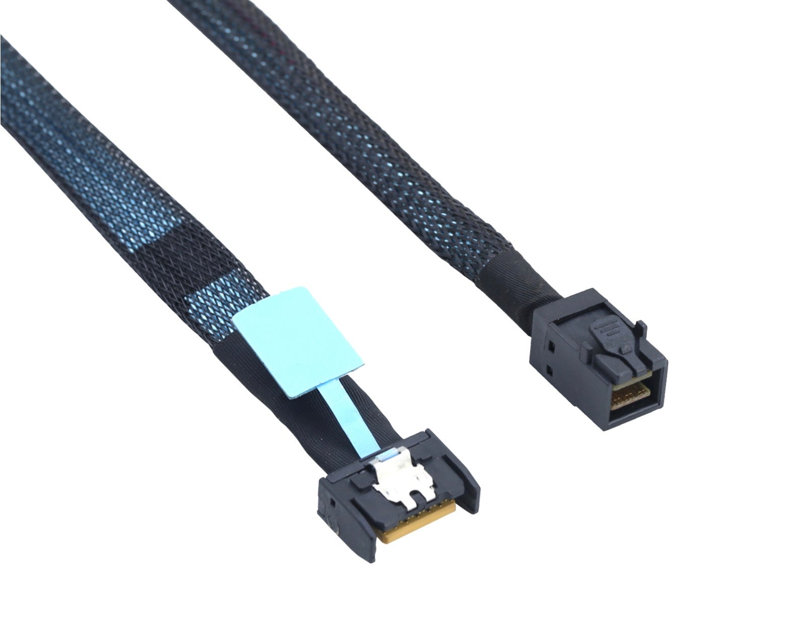 PCIE Slimline SFF-8654 MCIO 4i 4X 38-Pin to SAS HD SFF-8643 Cable | Support PCIe Gen5 Server