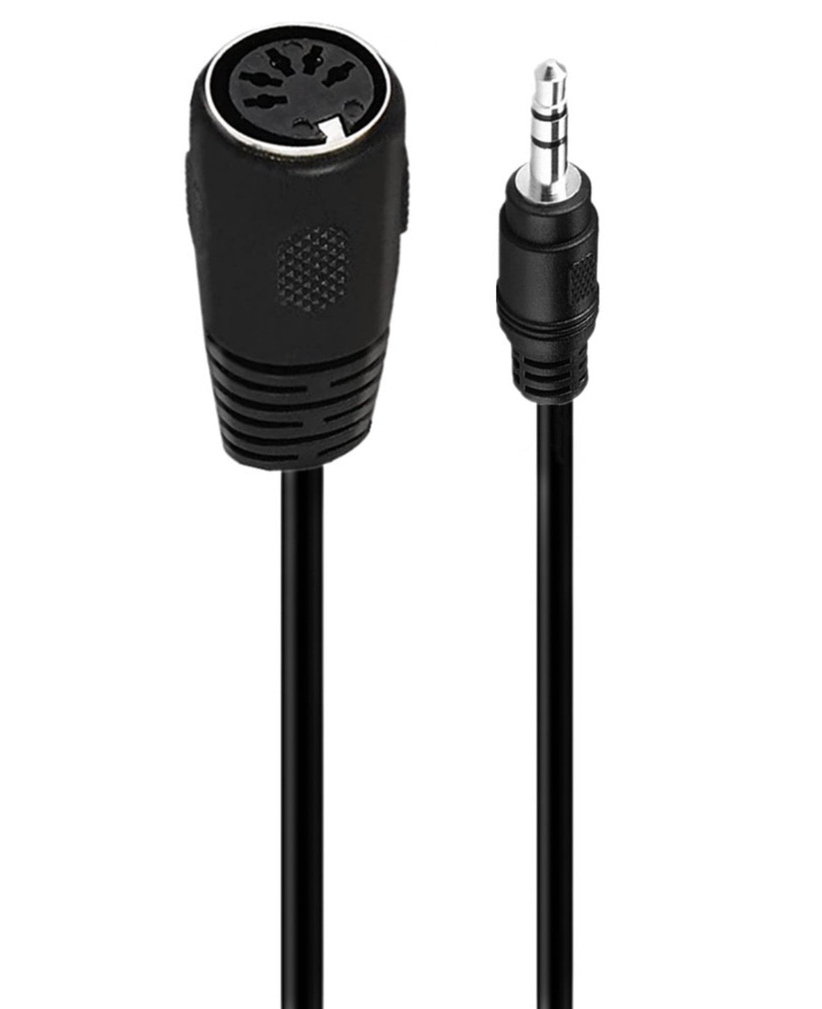 3.5mm 5 Pin Din MIDI Cable, 5-Pin DIN Plug Female to 3.5 (1/8in) TRS Stereo Male Jack Converter Cable for MIDI Keyboard IK Multimedia