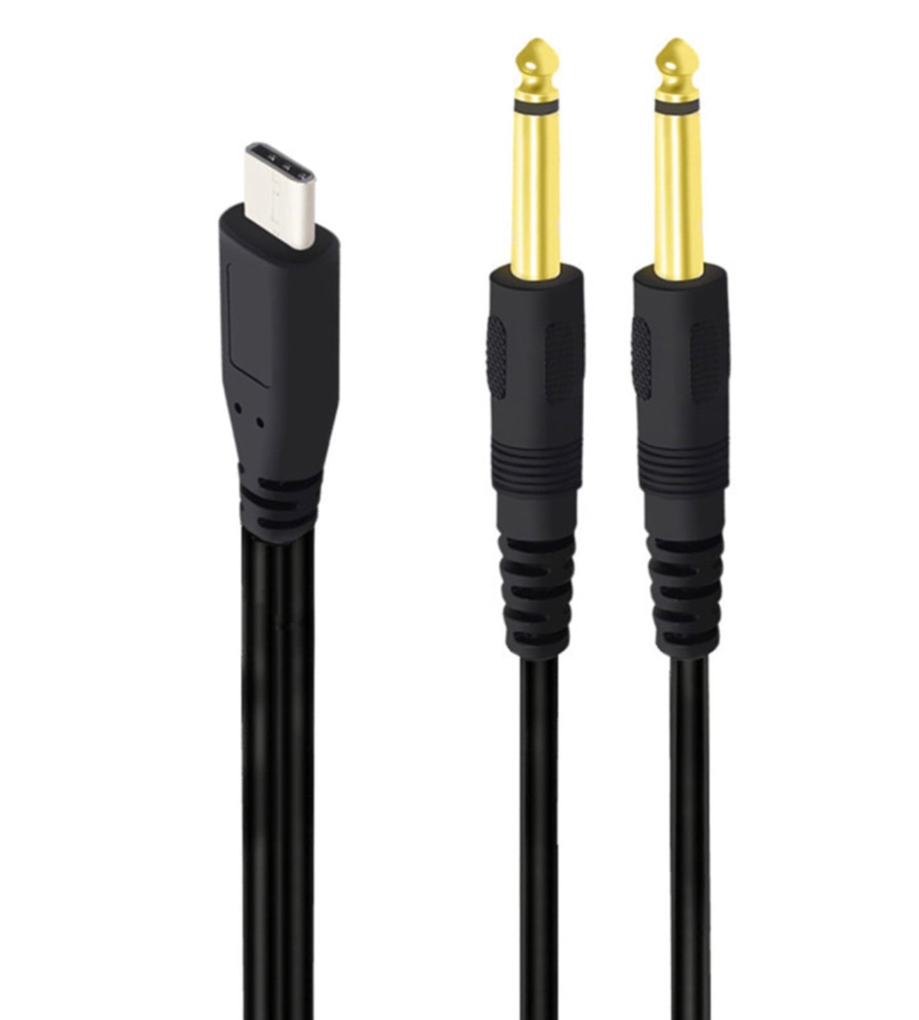 USB C to 6.35mm Audio Cable, Type C to Dual 1/4 Male Stereo Y Splitter for Phone, Amplifier, Mixing Console,Speaker