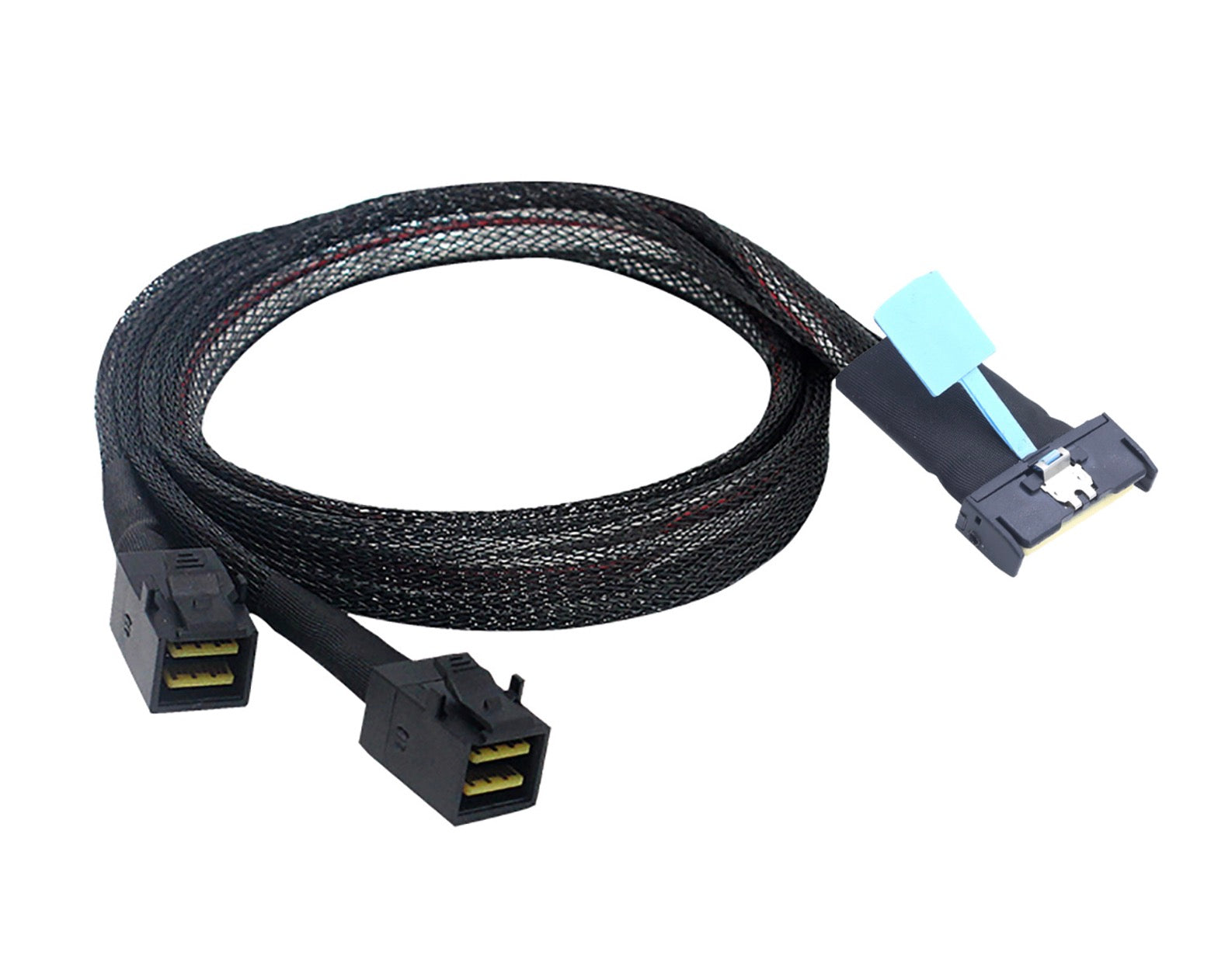 MCIO 8I 74P Slimline SAS to 2 x SFF-8643 PCIE5.0 Adapter Server Cable