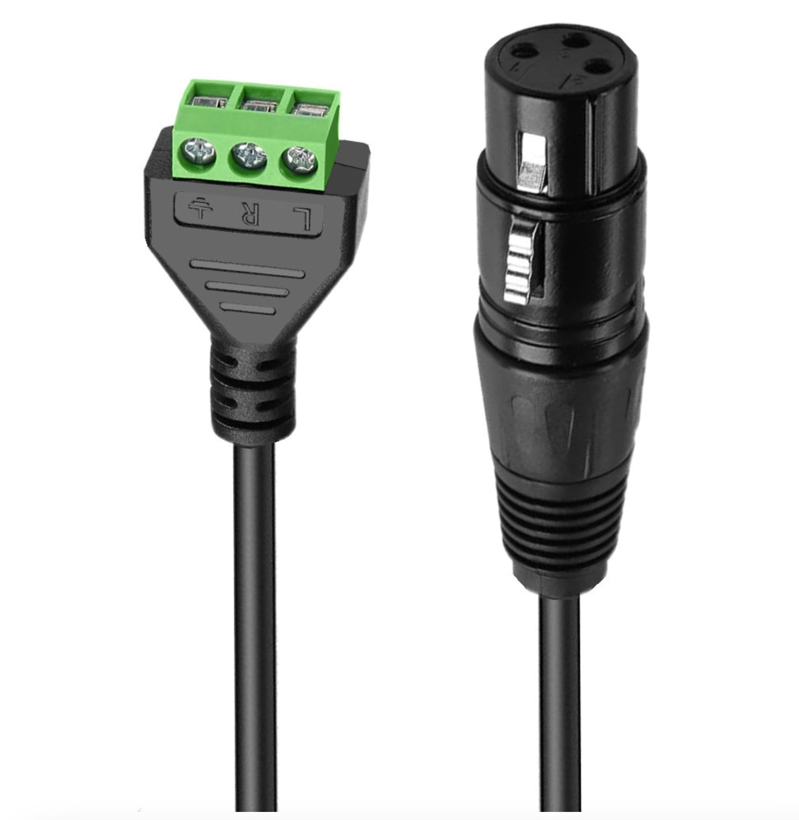 XLR Cable, XLR Female to Terminal 3Pin Converter for Speaker, Microphone, Sound Equipment, Recording