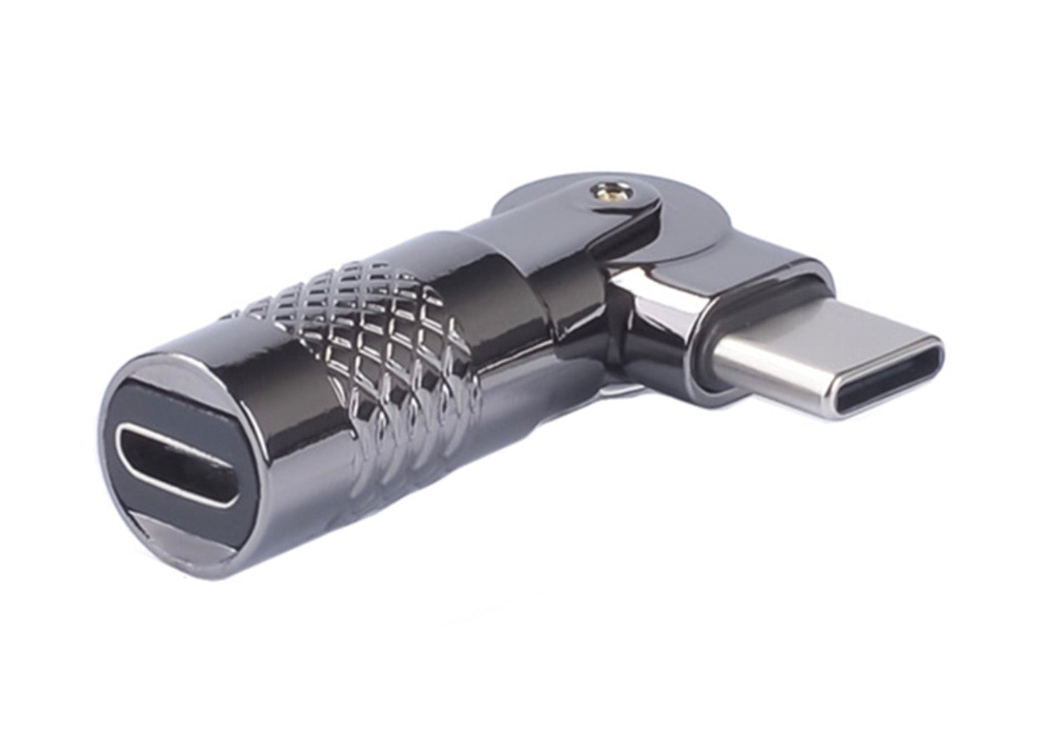 Micro USB to USB C Adapter, Micro 5Pin Female to Type C Male Rotation Converter