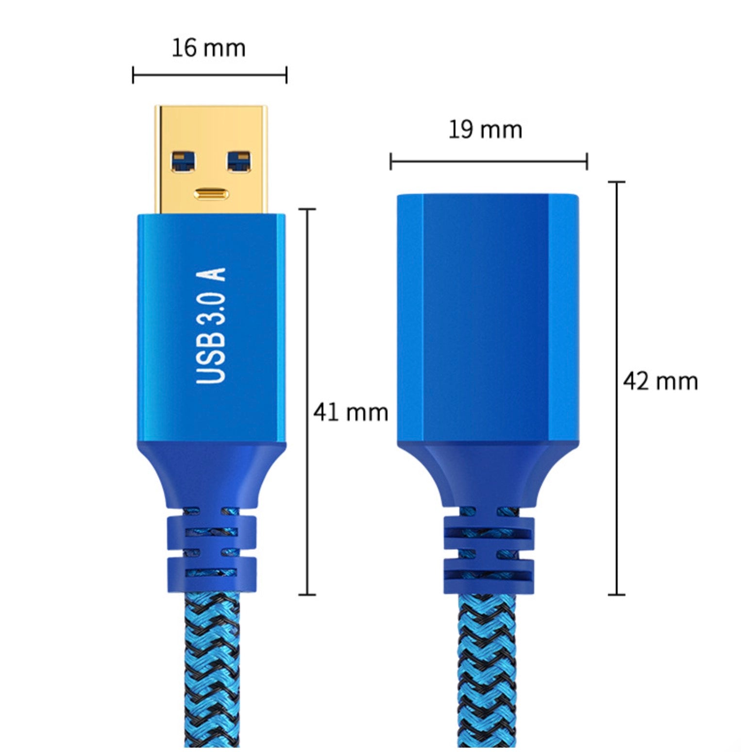 USB 3.0 A Male to USB 3.0 A Female High Speed Extension Cable