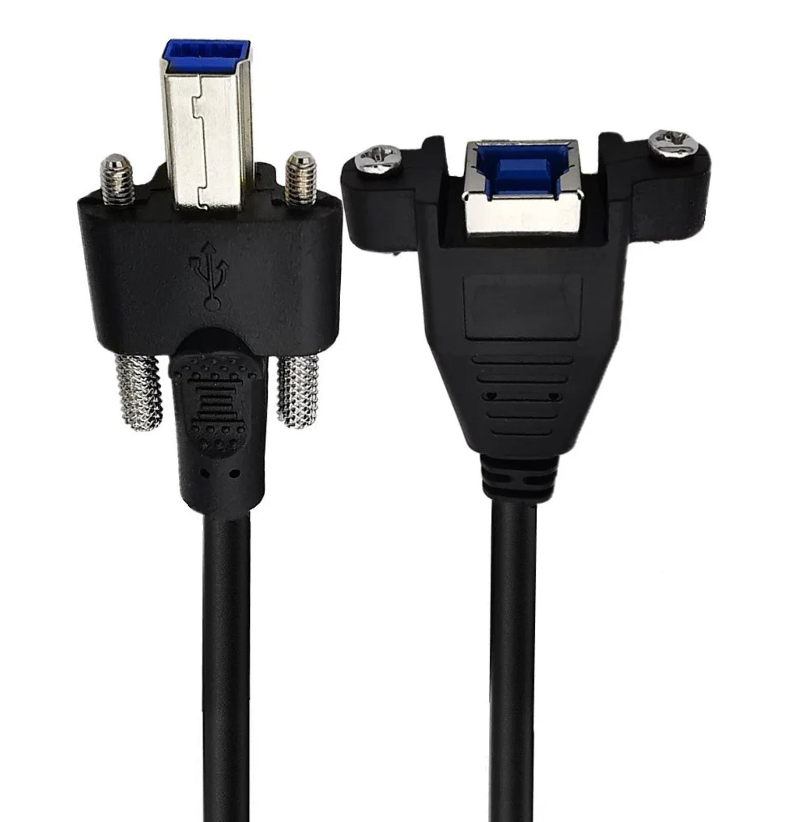 USB 3.0 B Male to B Female Panel Mount Printer Extension Cable