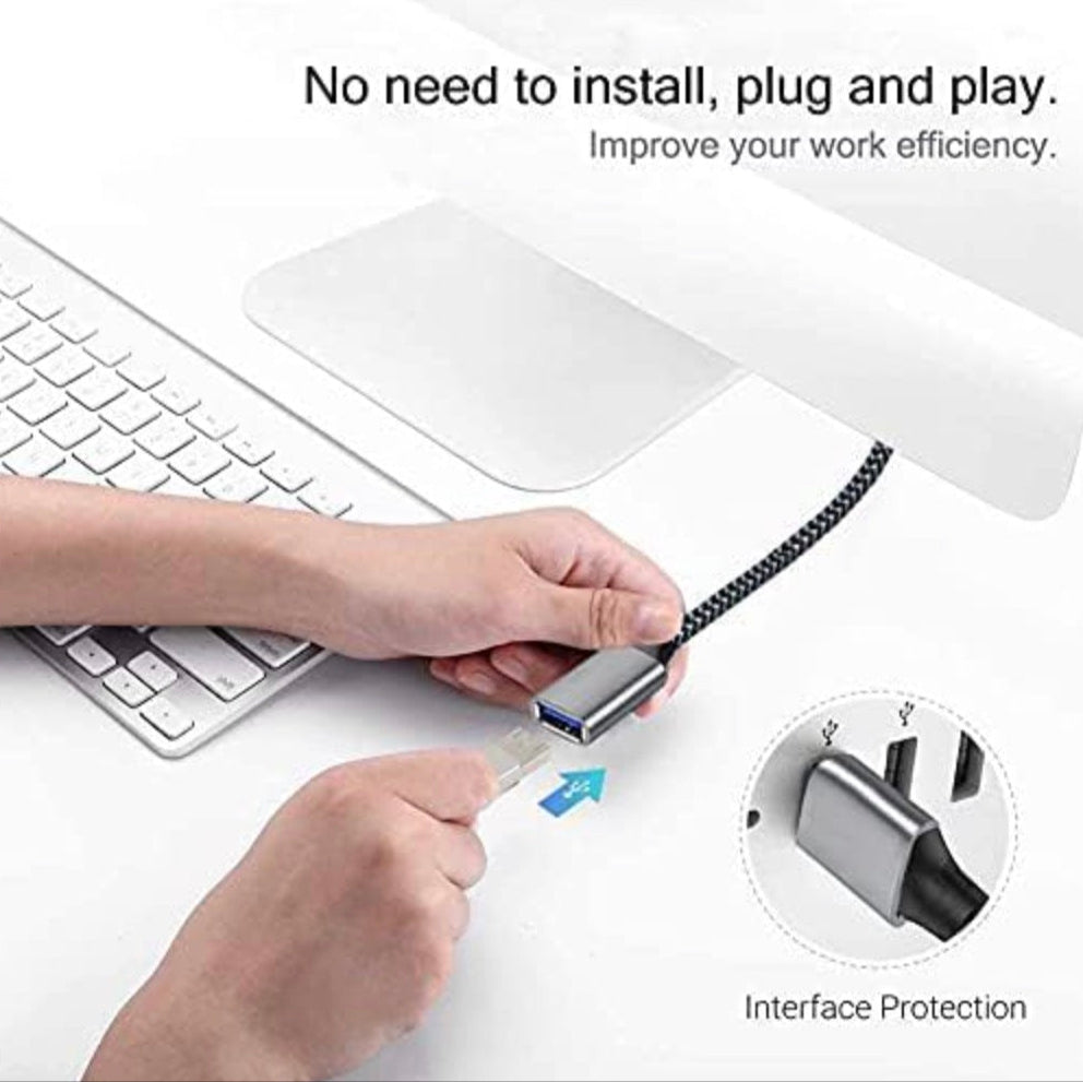 USB 3.0 Extension Cable, USB Type A Male to Female Data Sync Extender 5Gbps