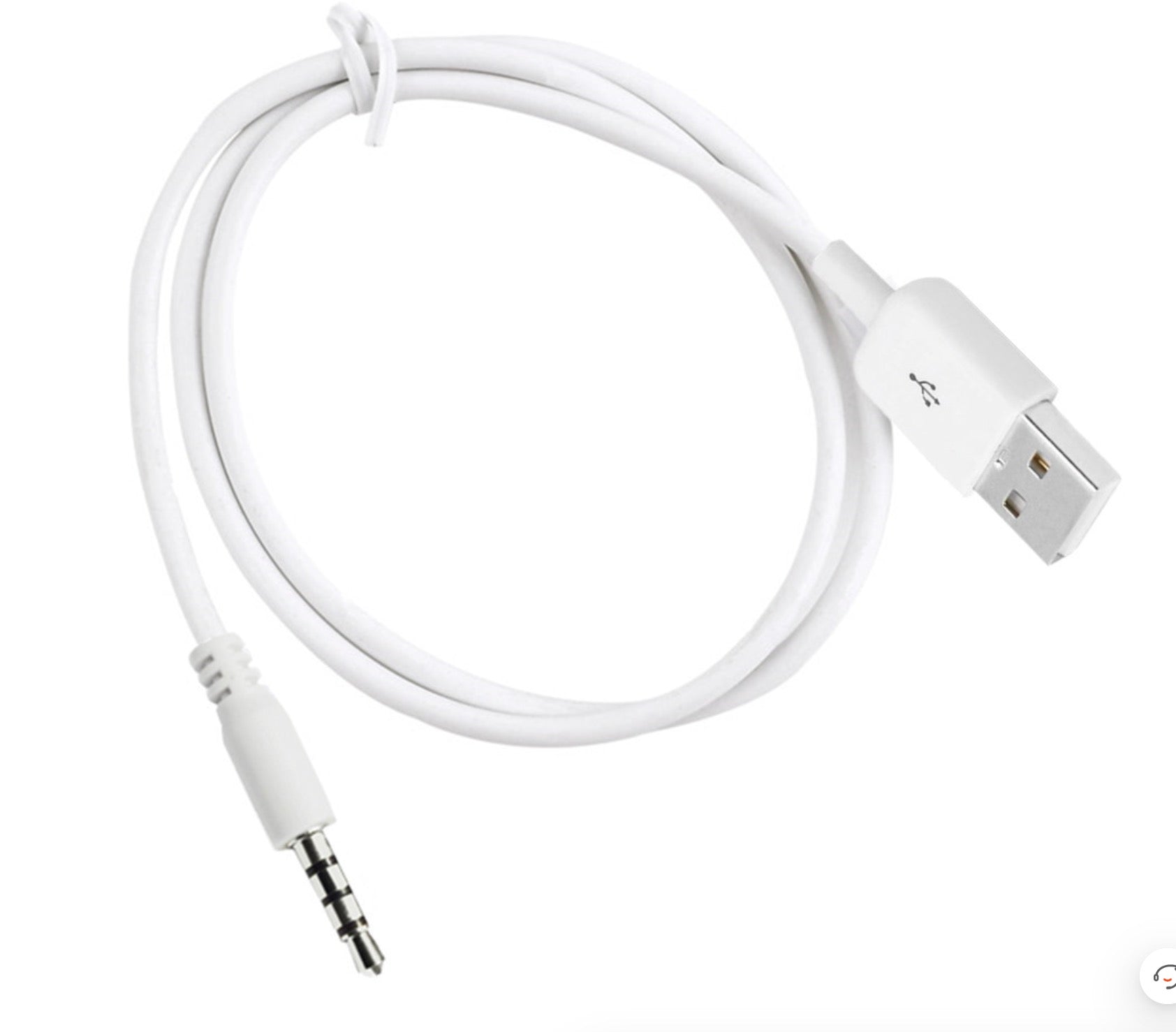 USB 2.0 A to 3.5mm 4 Pole Charging Cable for MP3 MP4 Voice Recorder Speaker