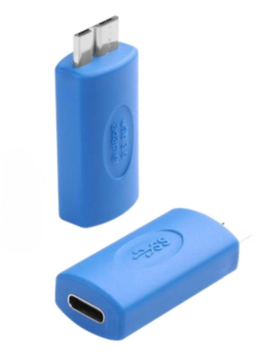 USB 3.0 Micro B  Hard Drive Adapter, Micro B Male to USB C Female  External Hard Drive Converter