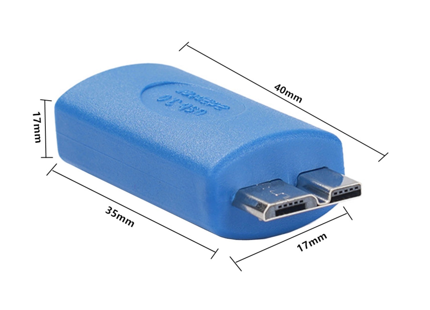 USB 3.0 Micro B  Hard Drive Adapter, Micro B Male to USB C Female  External Hard Drive Converter