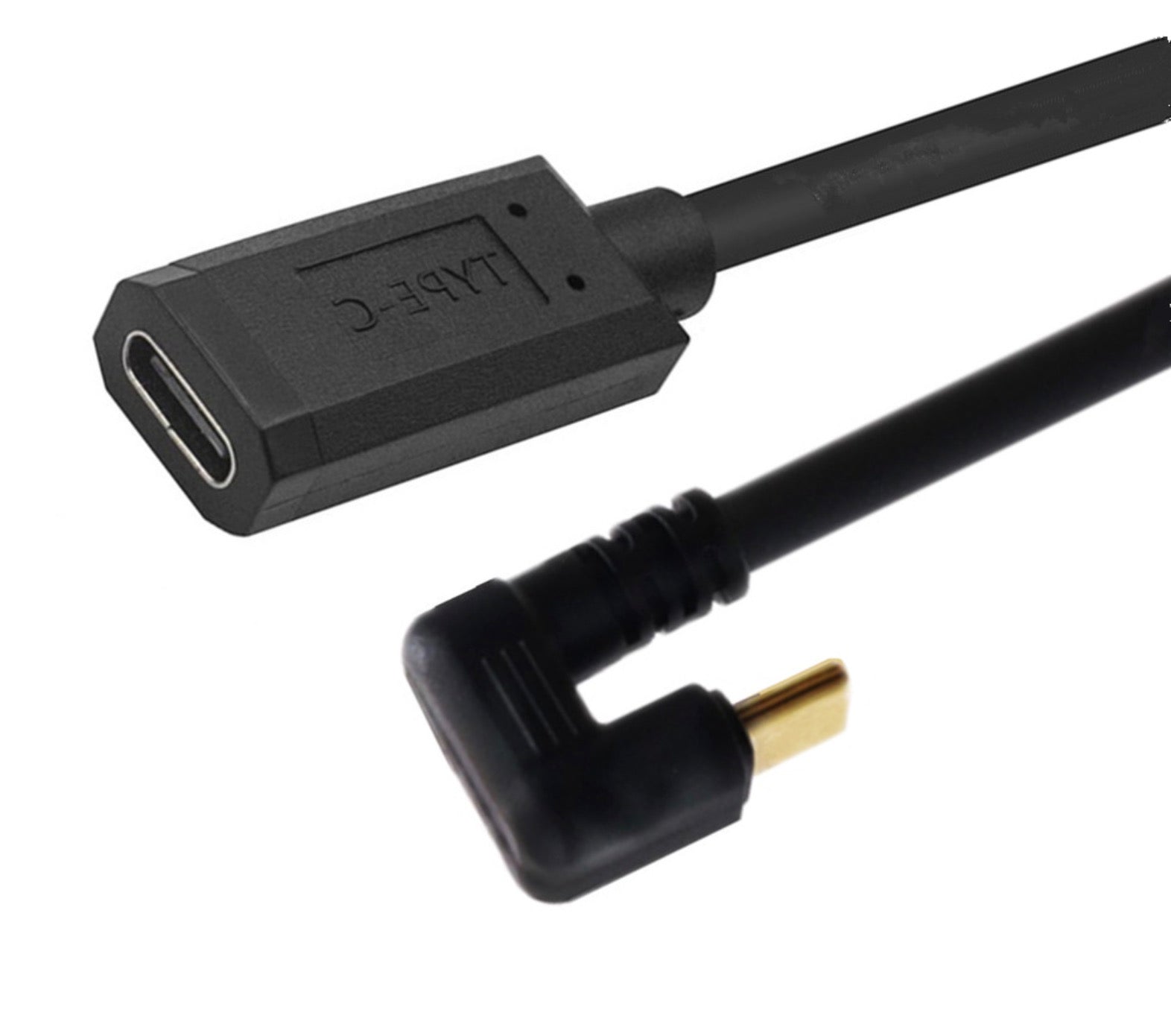 USB C Male to Female Coiled Extension Cable U Shape Type C 3.1 4K 10Gbps