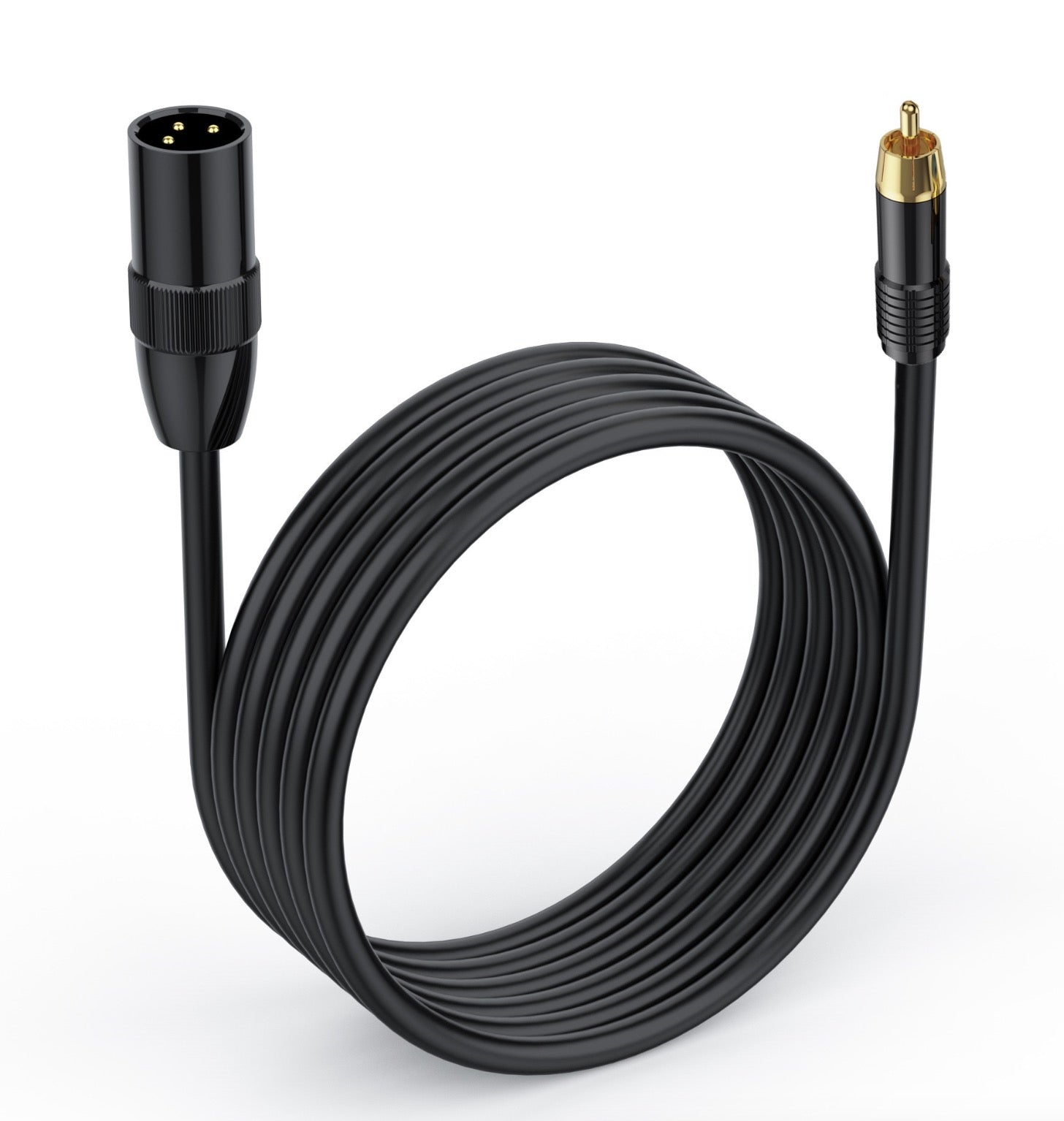 XLR to RCA Microphone Cable, XLR 3Pin Male to RCA Phono Male Stereo Audio Connector