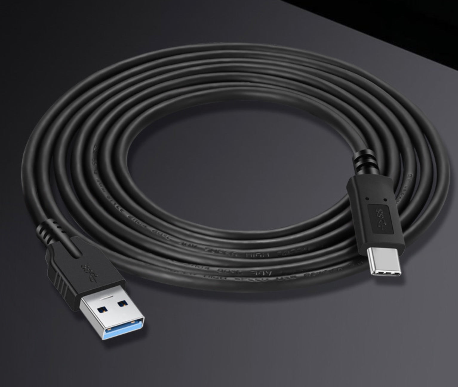 USB 3.0 A Male to USB C 3.1 Data Charging Cable 3A 5Gbps