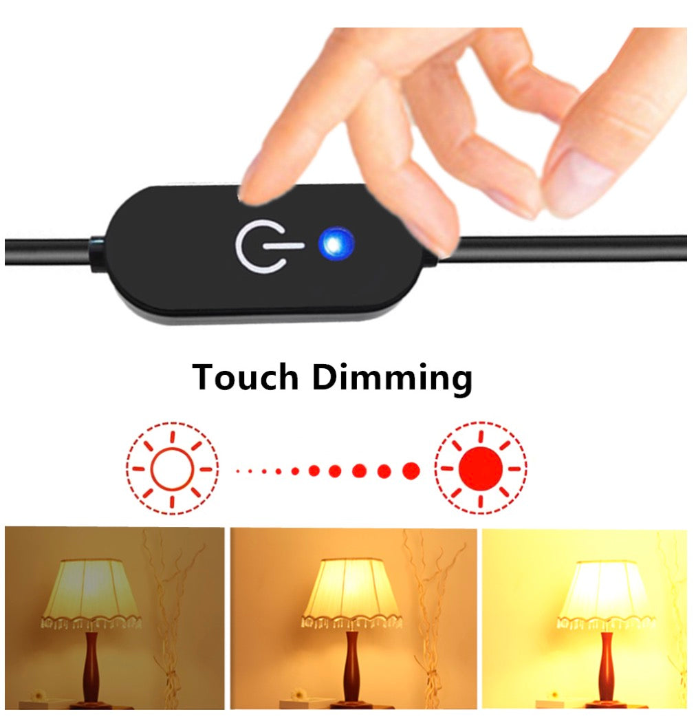 USB Inline Tact Dimmer Switch For LED Strip Light Controller 5V 3A