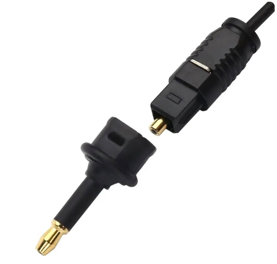 Mini 3.5mm Male to Toslink Female Digital Audio Fiber Optic Adapter