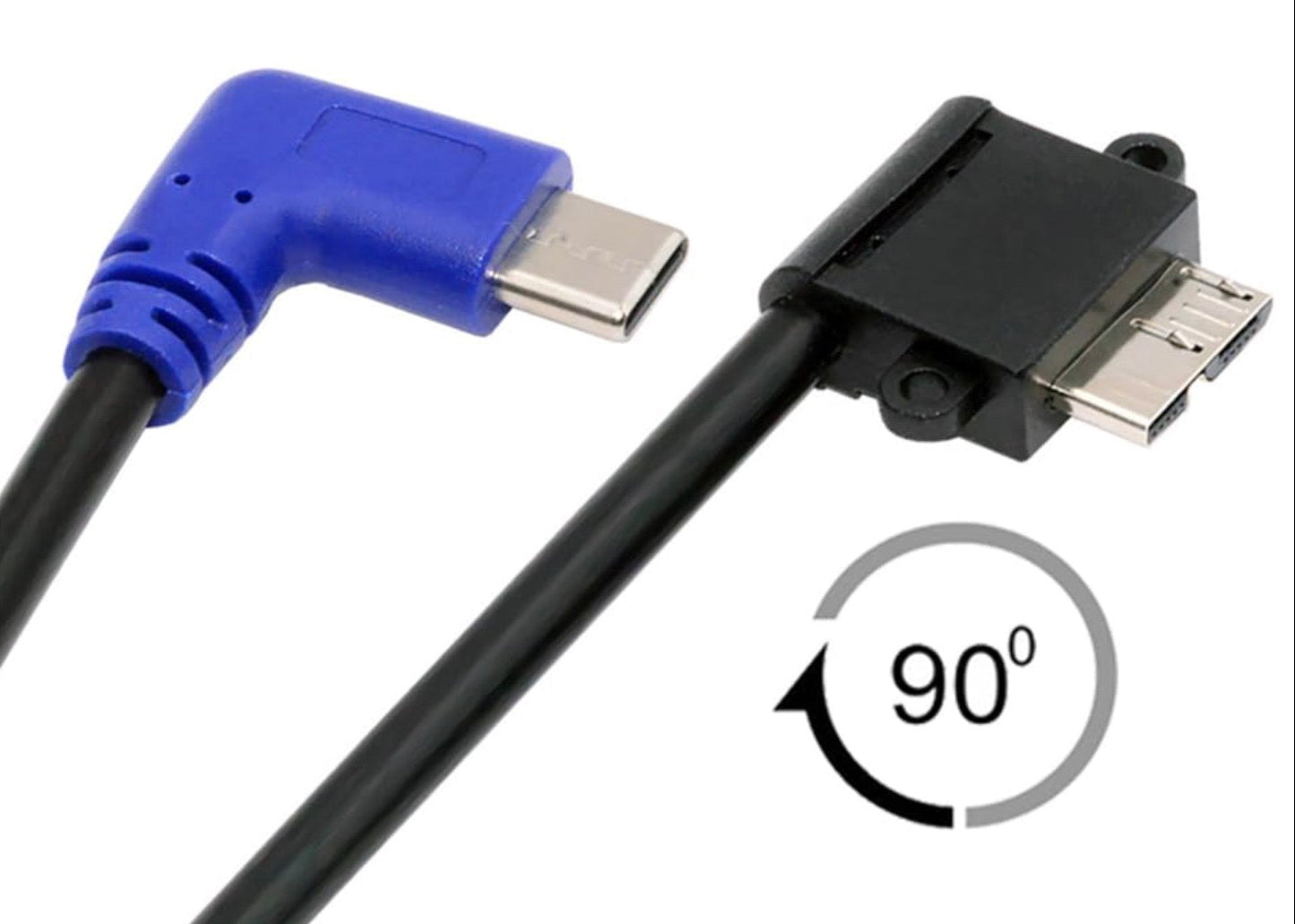 USB C Host to Micro B OTG Cable for Industrial Camera Storage Phone