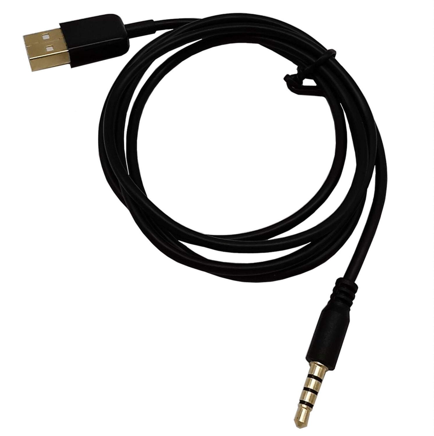 USB 2.0 to 3.5mm 4 Pole Charging Cable for MP3 MP4 Voice Recorder Speaker