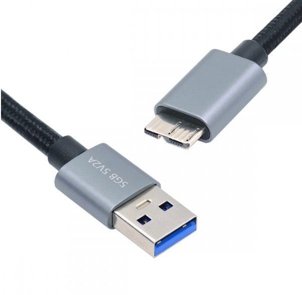 Micro B to USB 3.0 A External Hard Drive Cable