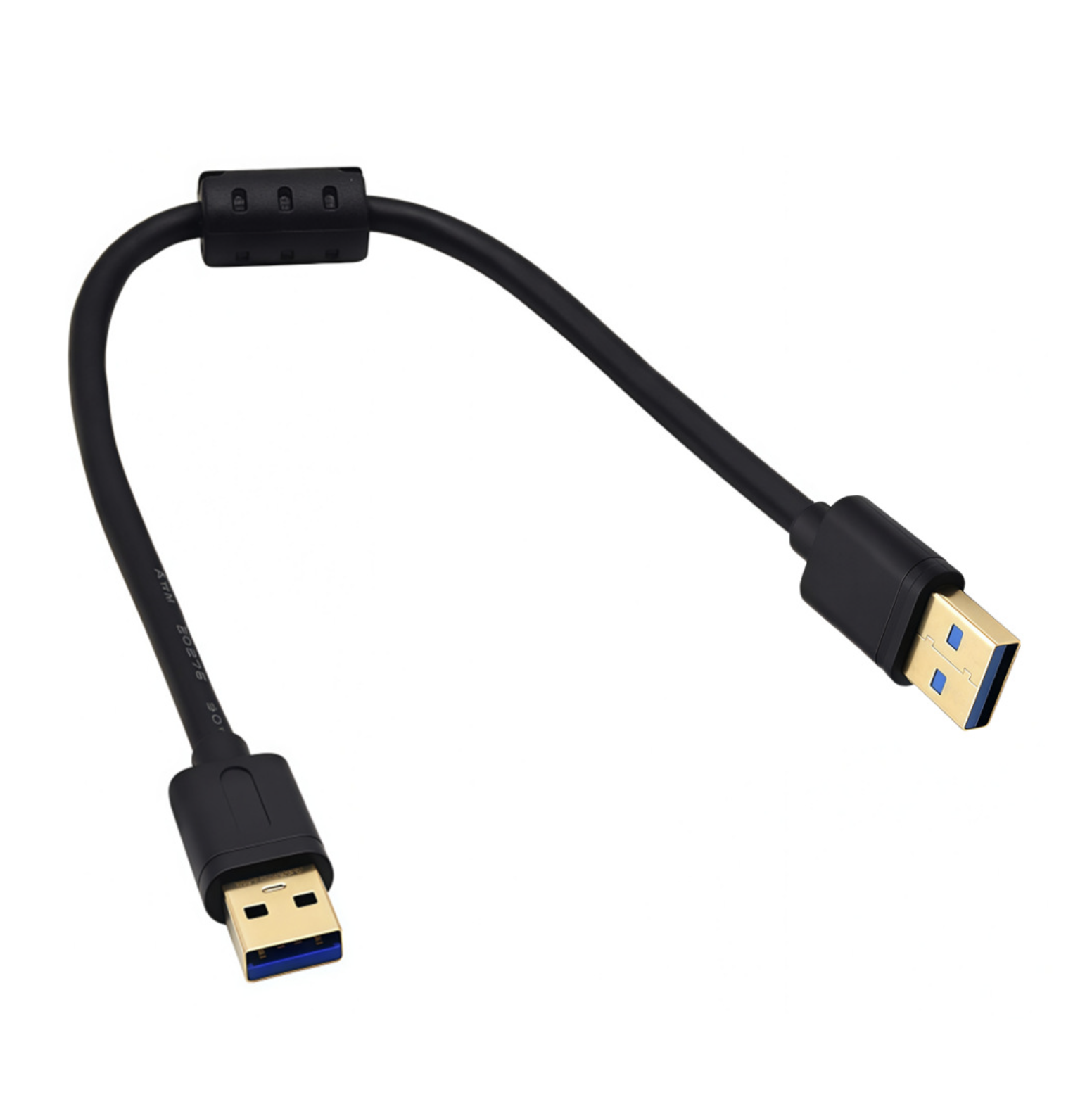 USB 3.0 A Male to A Male Cable – Gold Plated Super Speed Data Cord