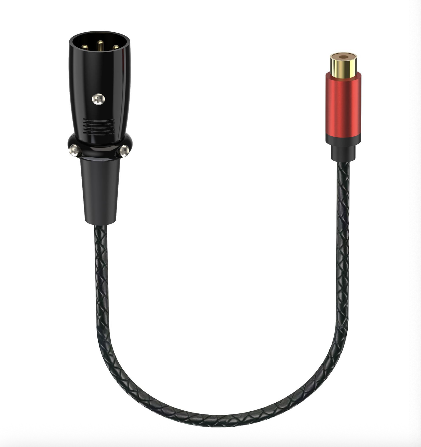 XLR Male 3 Pin to RCA Female Audio Cable – Professional Stereo Adapter for Audio Mixers & Amplifiers