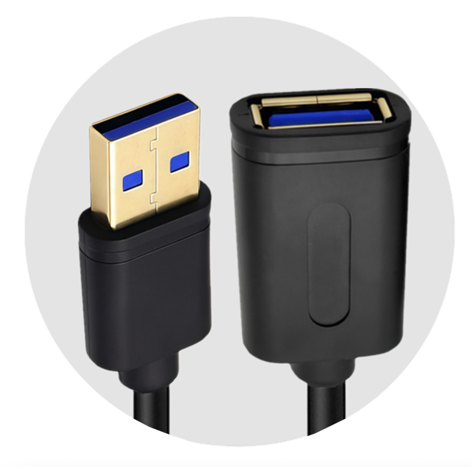 USB 3.0 Extension Cable, A Male to A Female Data Cord, 5Gbps