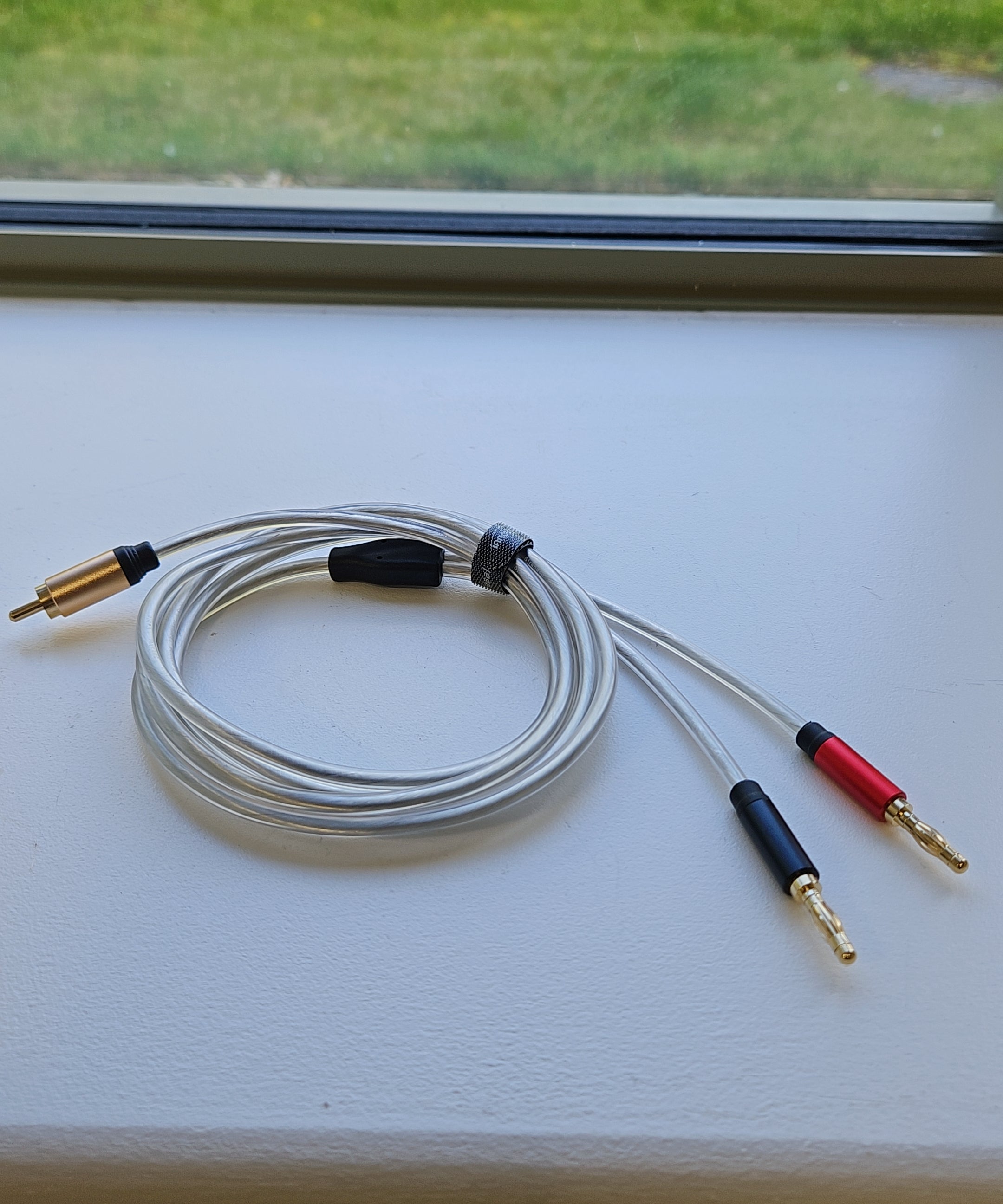 RCA Male to Dual Banana Male Plugs Speaker Cable 1.8m - US Only