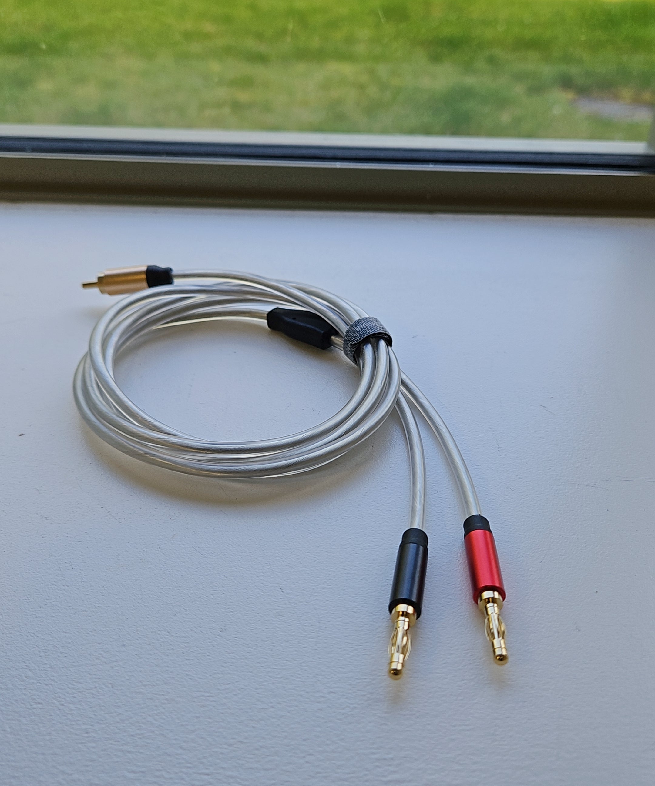 RCA Male to Dual Banana Male Plugs Speaker Cable 1.8m - US Only