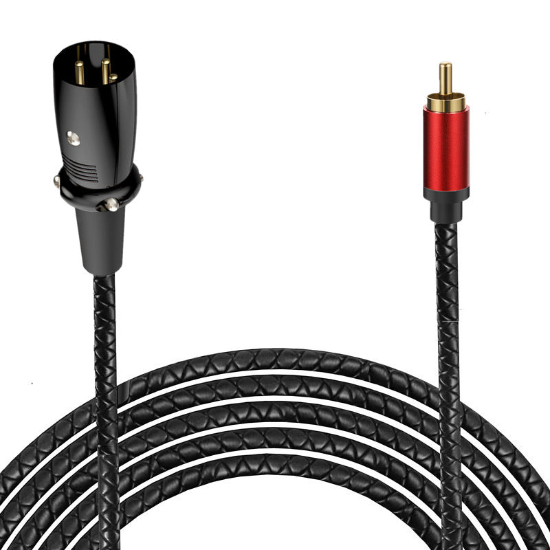 XLR Male to RCA Male Audio Cable – 3 Pin XLR to RCA Plug Stereo Adapter Connector