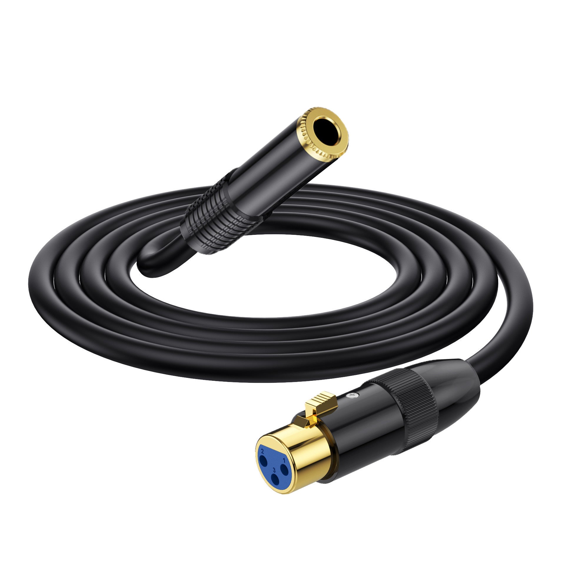 6.35mm TRS female to XLR 3 pin female audio cable