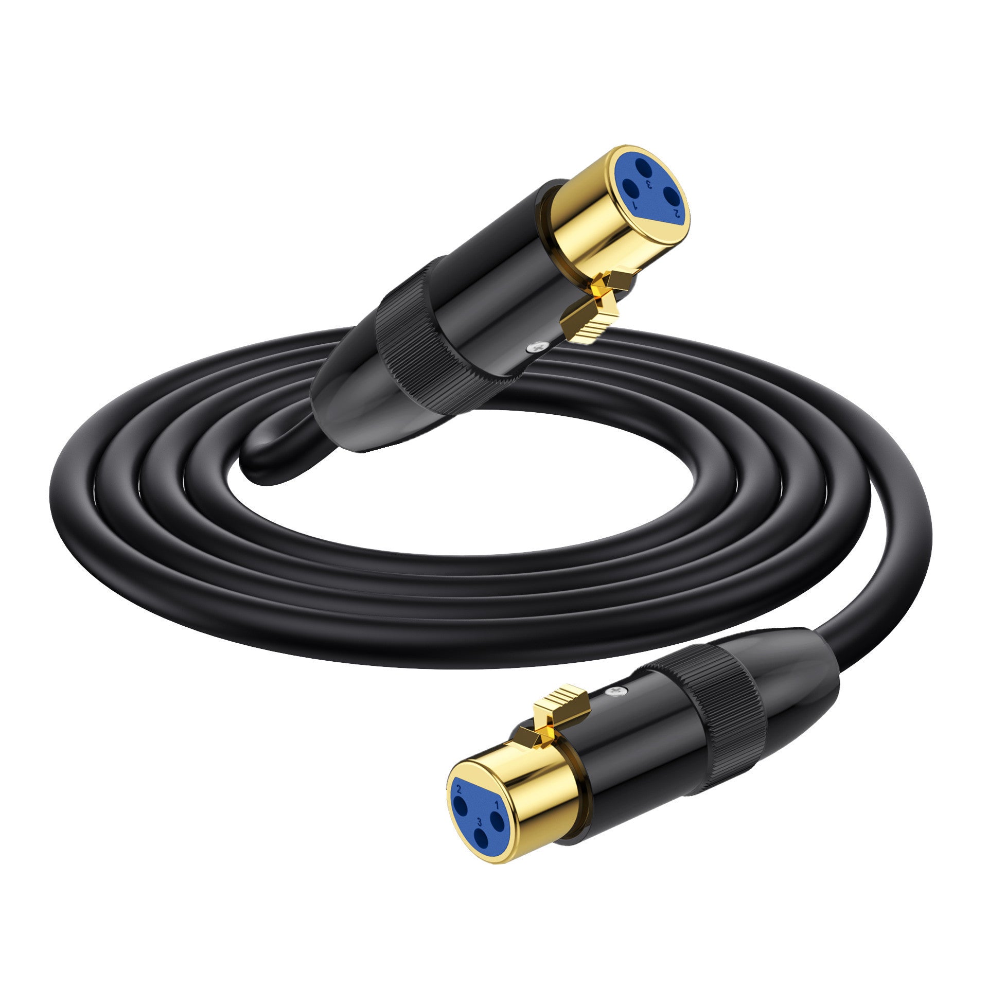 XLR 3 pin female to female audio extension cable