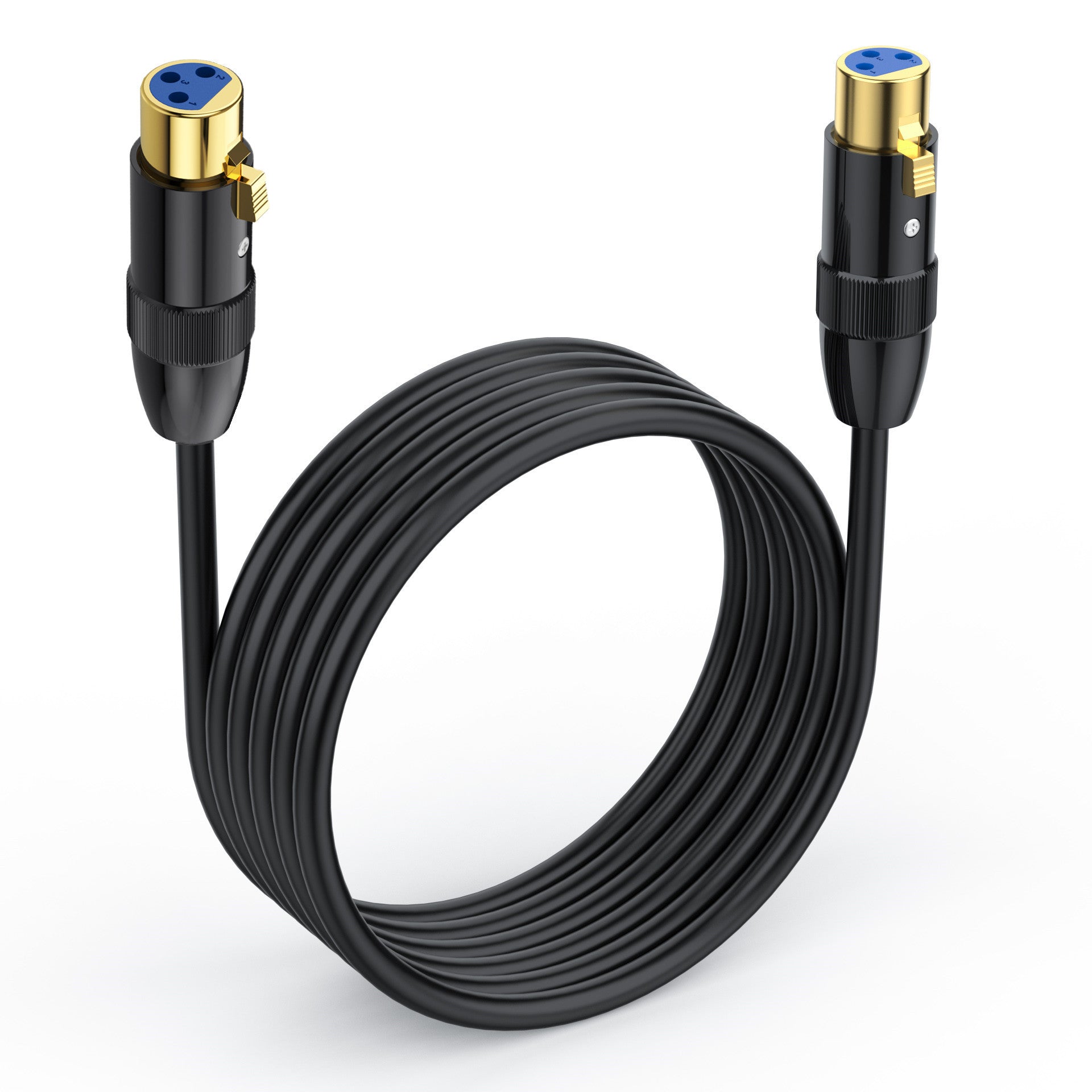 XLR socket to socket audio adapter lead