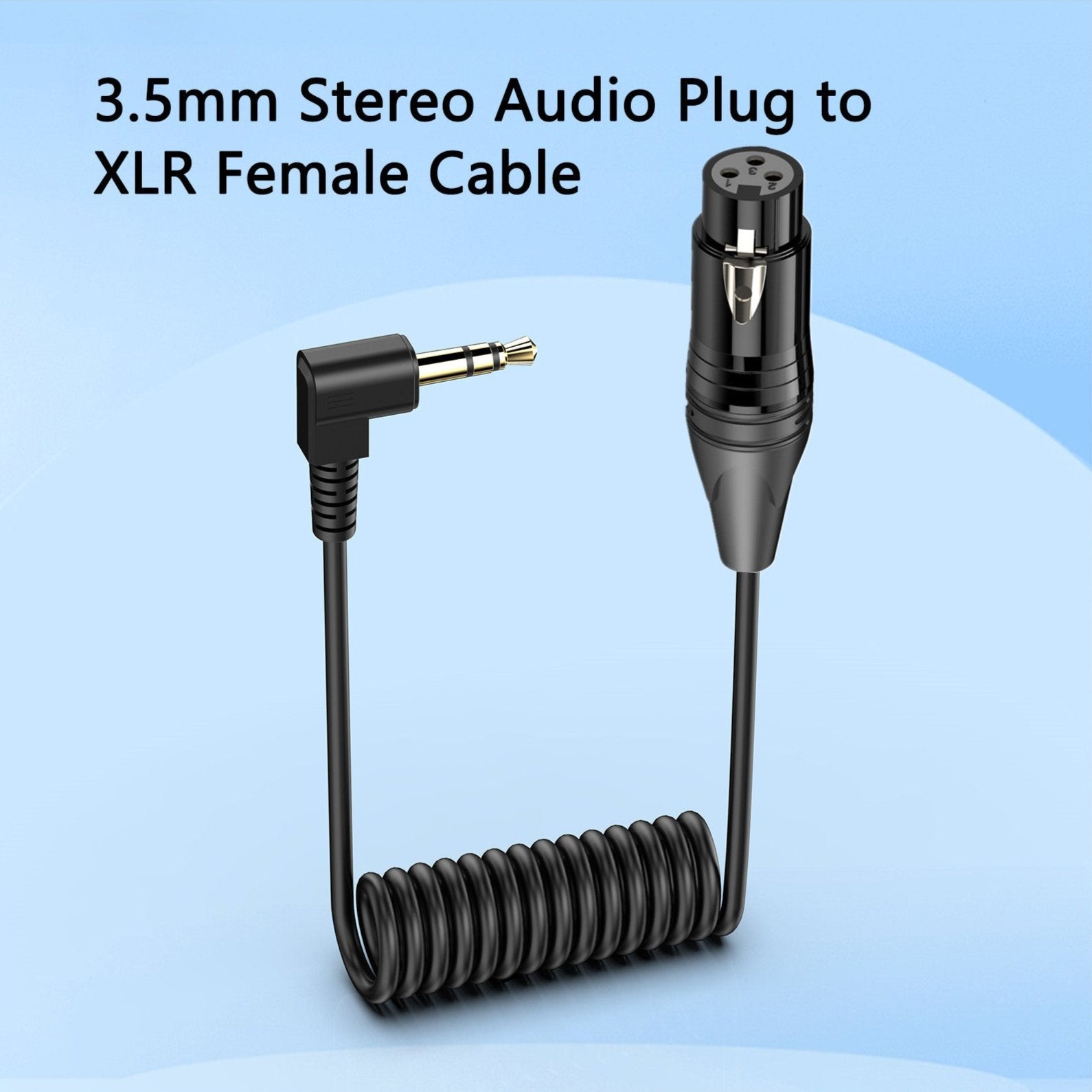 1/8 inch stereo to XLR female audio cable