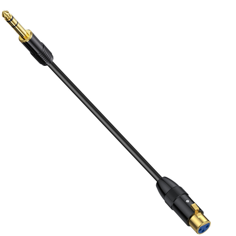 XLR female to 6.35mm TRS balanced microphone cable