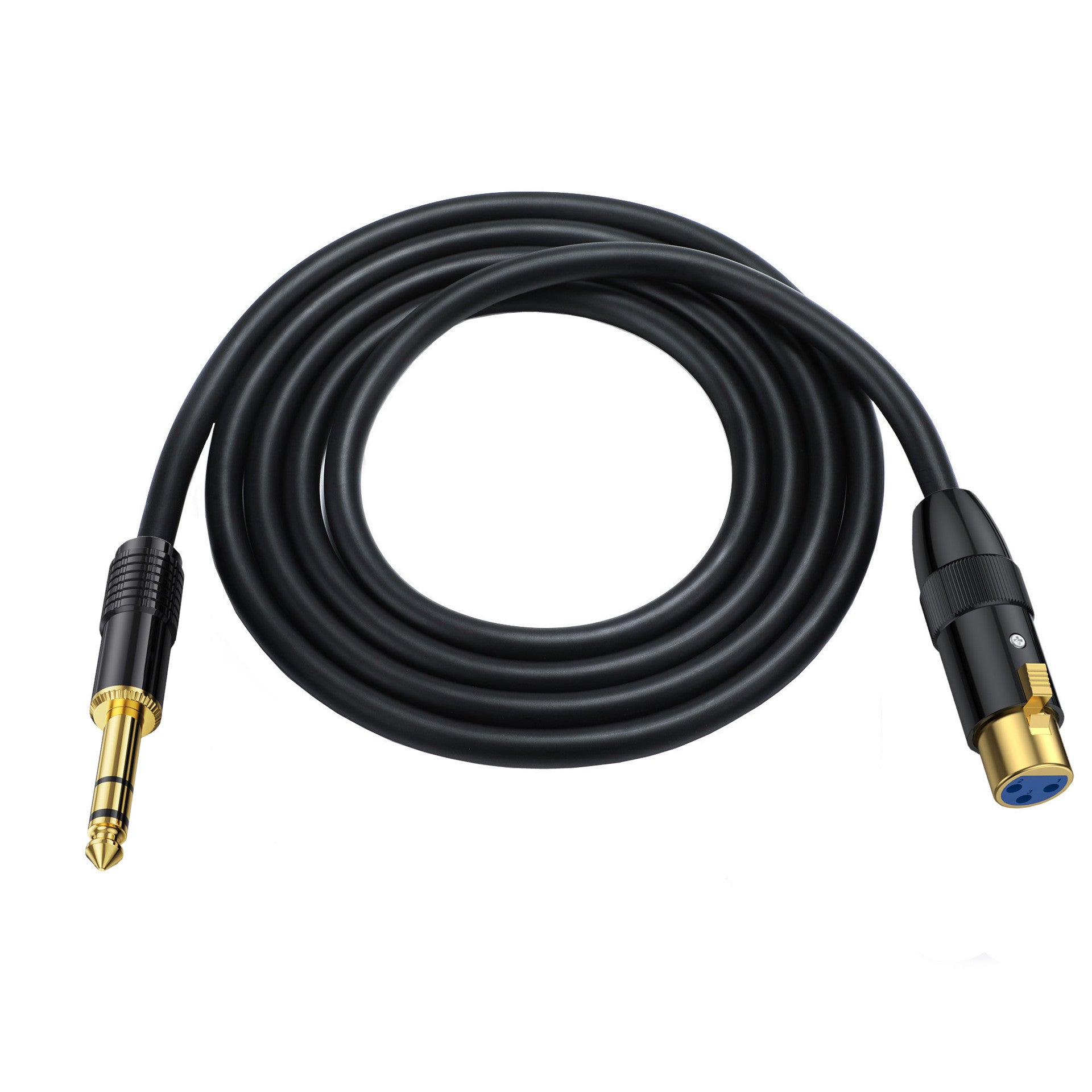 Professional XLR to TRS microphone interconnect