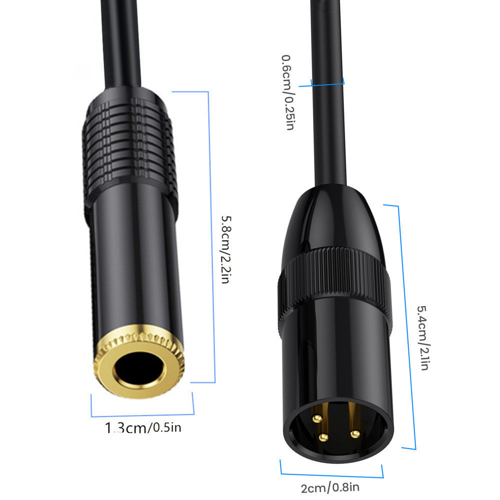 Live sound XLR male to dual TRS female balanced cable