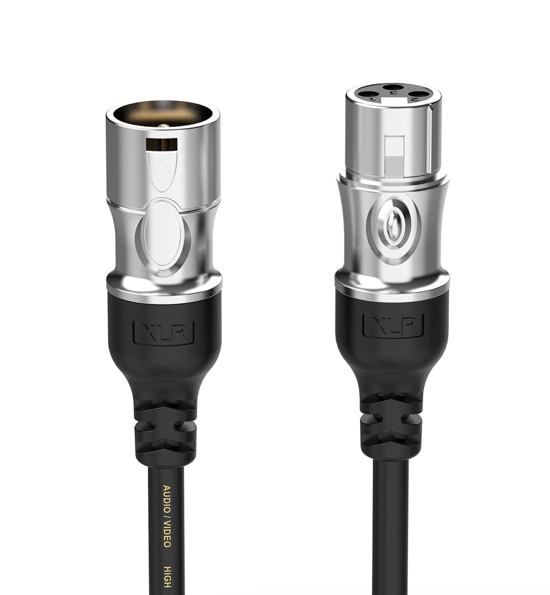 Balanced 3-pin XLR male to female microphone cable for mixer, recording studio and live sound systems