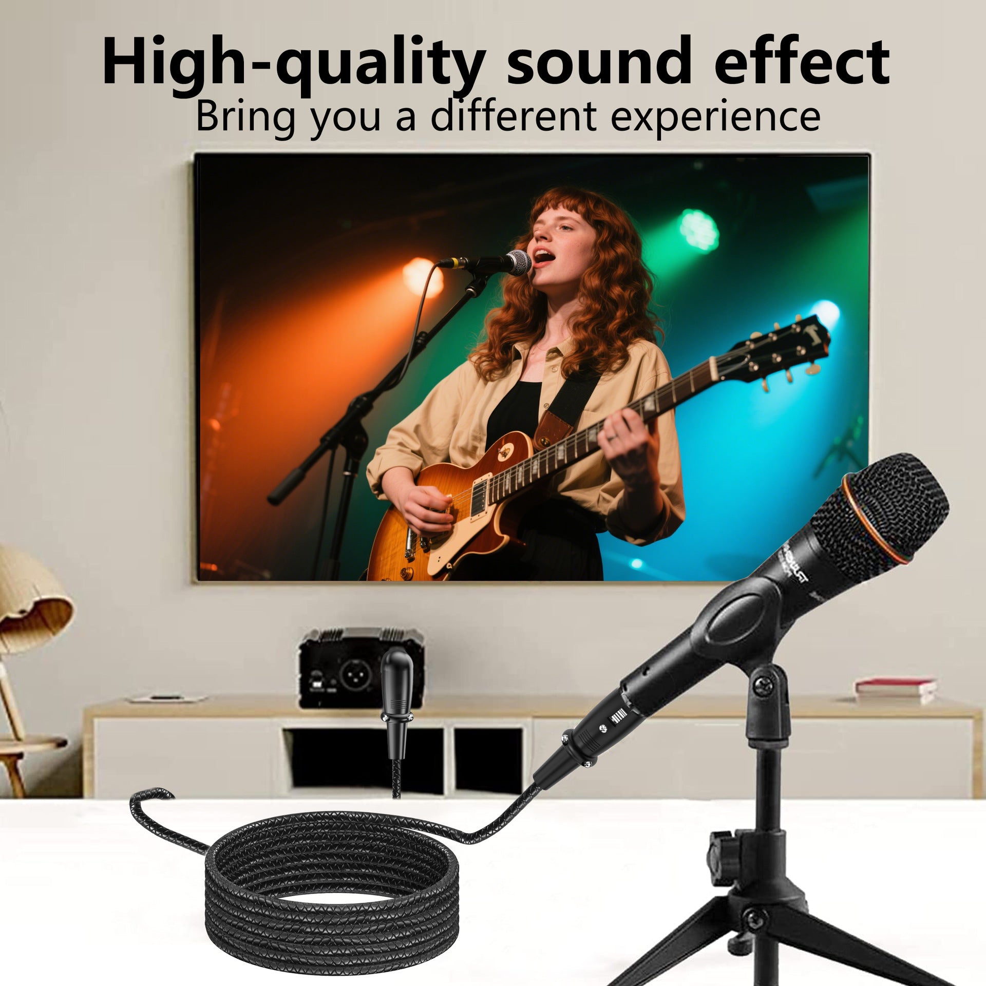 3-pin XLR splitter cable with XLR male to dual XLR female connector