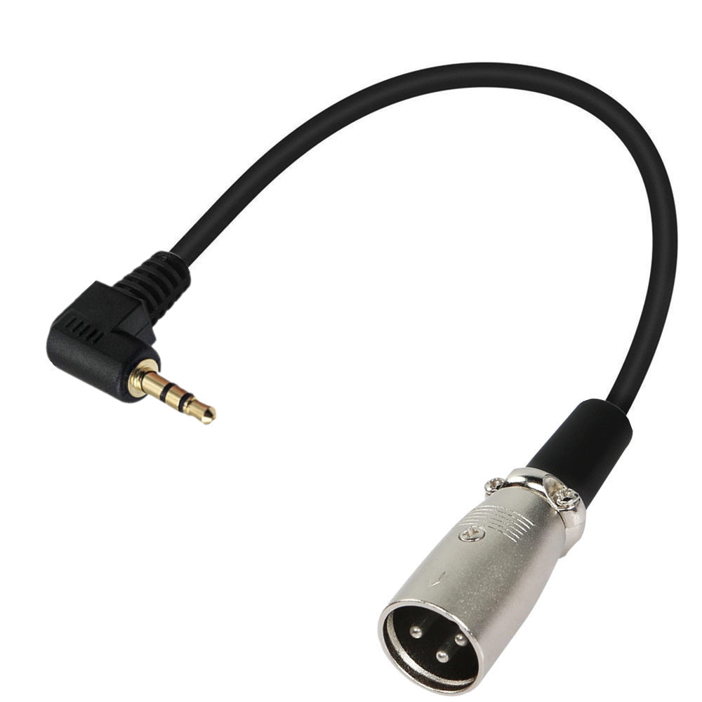 XLR male to 3.5mm right angle stereo jack cable