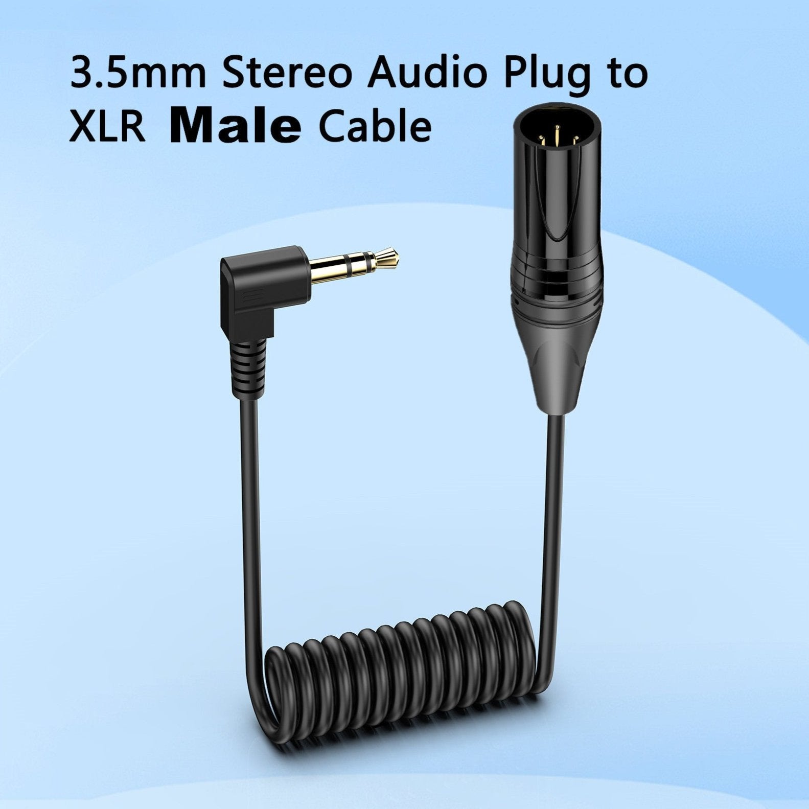 Professional XLR to 3.5mm microphone adapter cable