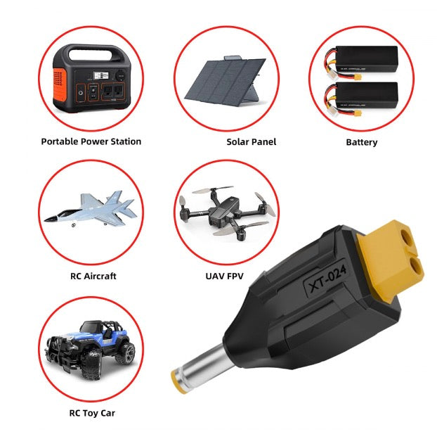 FPV drone XT60 female power adapter