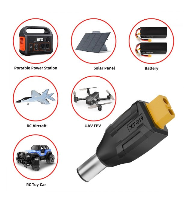 XT60 battery to 7.4x5.0mm male power adapter