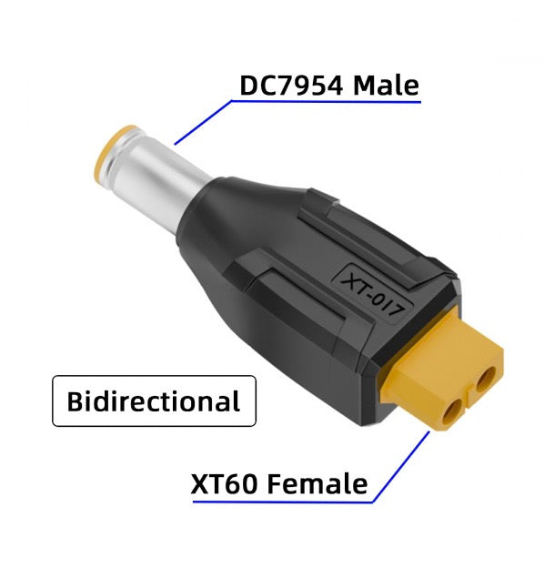 Aeromodelling XT60 female to DC 7.9x5.4mm male adapter